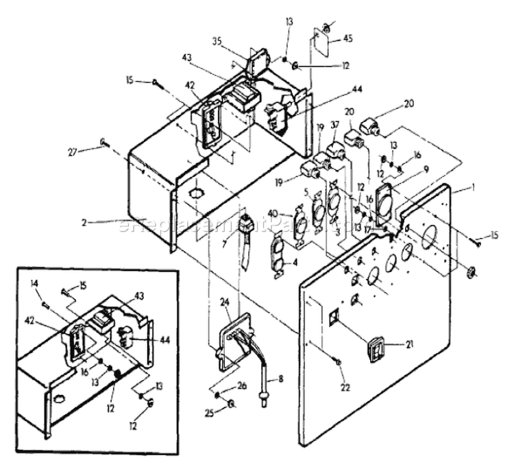 Page A Diagram and Parts List for 9288-2  Briggs and Stratton Generator